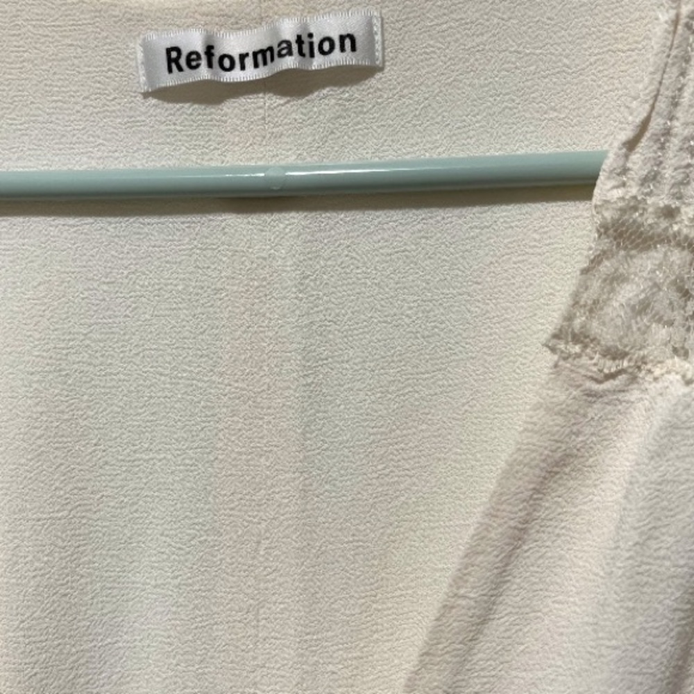 Reformation Imogen White Lace Dress - Picture 6 of 16